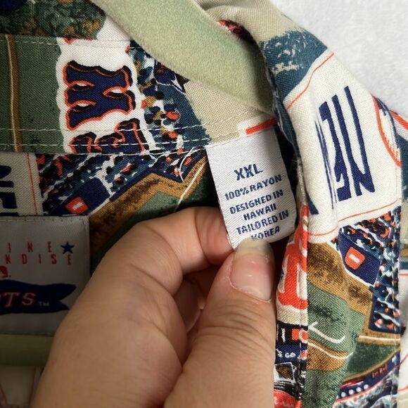 Reyn Spooner MLB New York Mets Button Up Shirt Size XXL Baseball Hawaiian Retro - Picture 4 of 7